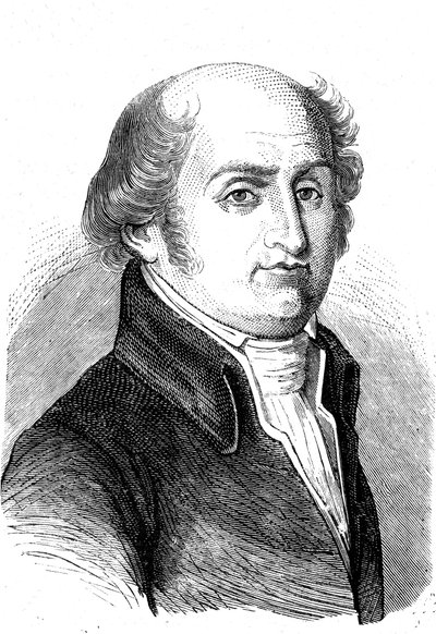 Charles Gilbert ROMME (1750-1795), fransk matematiker, revolutionär och politiker. Gravyr 1868 av French School