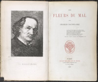 Charles Pierre Baudelaire, Ondskans blommor av French School