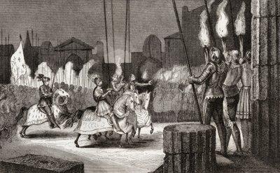 Karl VII (1470-98) går in i Rom 1494 för att bli utropad till kejsare av Orienten, från 