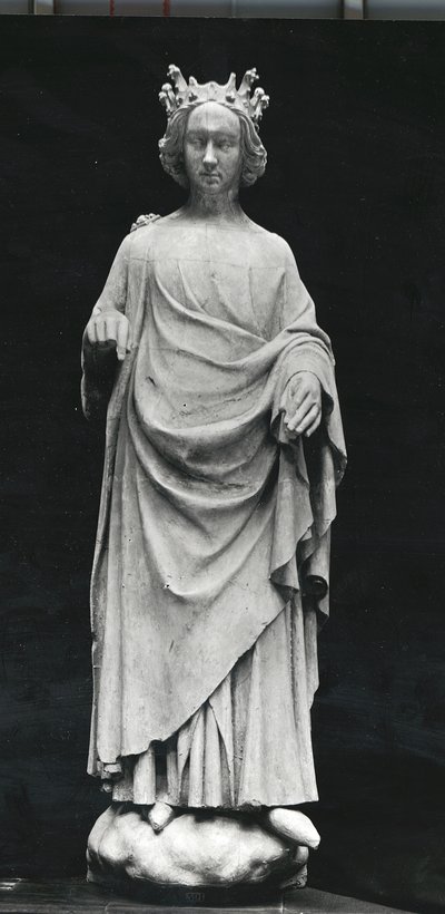 Charles VI (1368-1422) kung av Frankrike, från Palais de Justice i Poitiers, original från slutet av 1300-talet (gips) av French School