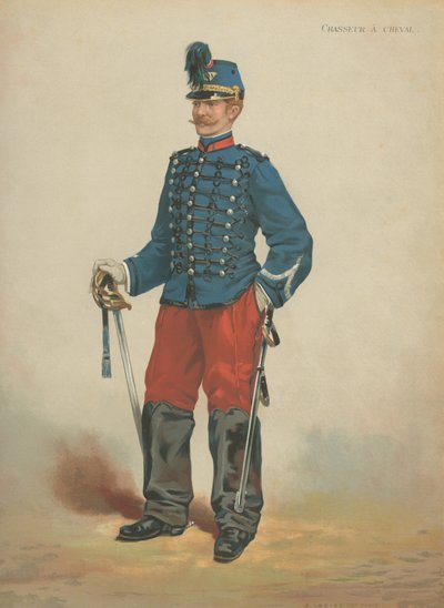 Jägare till häst av French School