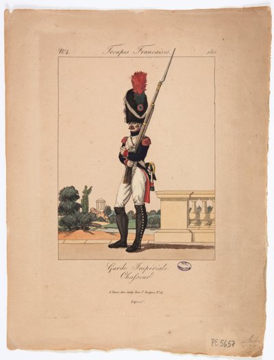 Chasseur av det kejserliga gardet, franska trupper, nr. 4 av French School
