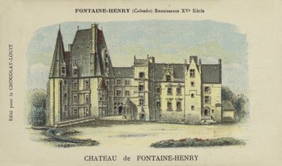 Chateau de Fontaine-Henry, Fontaine-Henry, Calvados av French School