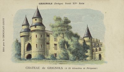 Chateau de Grignols, Grignols, Dordogne av French School