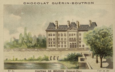 Slottet i Meudon, Seine-et-Oise av French School