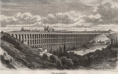 Chaumont - Haute-Marne - gravyr i "La France illustrée: geografi, historia, statistisk administration" av V.A. Malt-Brown. 1884 av French School