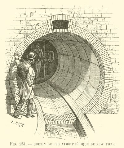 New Yorks Atmospheric Railroad (gravyr) av French School