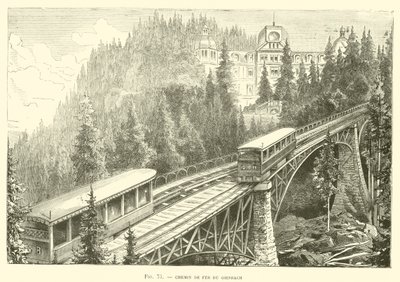 Giesbach Railway (gravyr) av French School