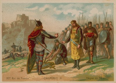 Chilperic II, kung av Frankrike (ca 672-721) av French School