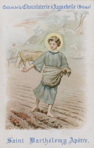 Aiguebelle choklad handelskort (chromolitho) av French School