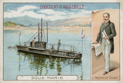 Chocolat dAiguebelle handelskort av French School