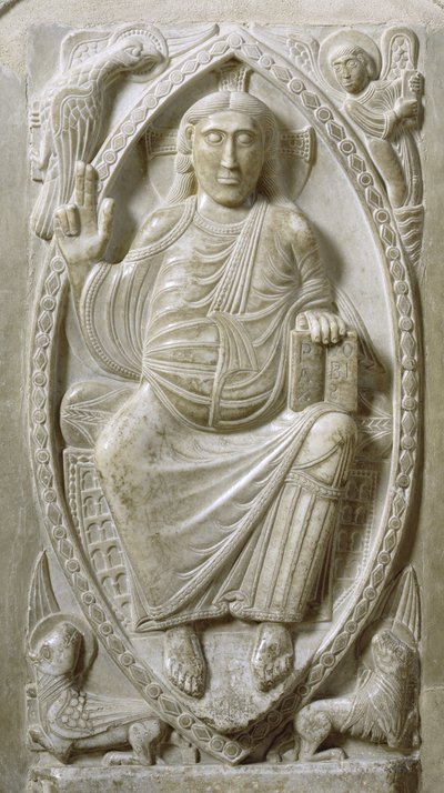 Kristus i majestät, från ambulatoriet (marmor) av French School
