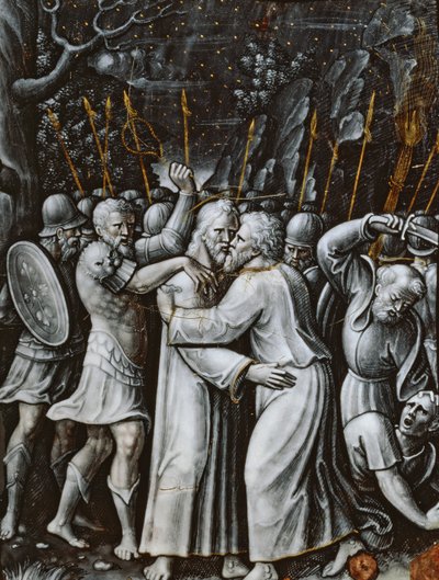 Kristus i Getsemane trädgård, Limoges, mitten av 1500-talet (emalj) av French School