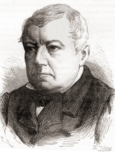Christian Friedrich Schönbein, från Les Merveilles de la Science, publicerad ca 1870 (gravyr) av French School