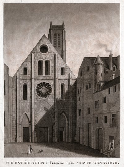 Kyrkan St. Genevieve. (gravyr, ca 1810) av French School