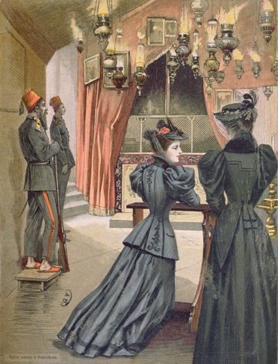 Födelsekyrkan, Betlehem, 1894 av French School