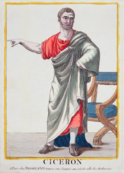 Cicero (färggravyr) av French School