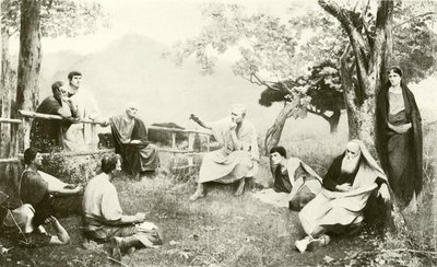Cicero vid Tusculum (gravyr) av French School