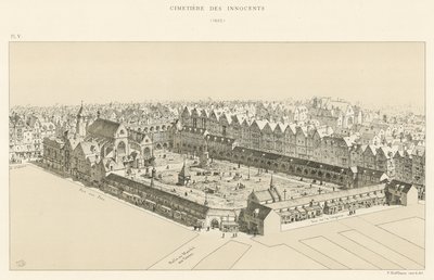 De oskyldigas kyrkogård, 1552 av French School