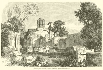 Cimetiere romain, en Arles (gravyr) av French School