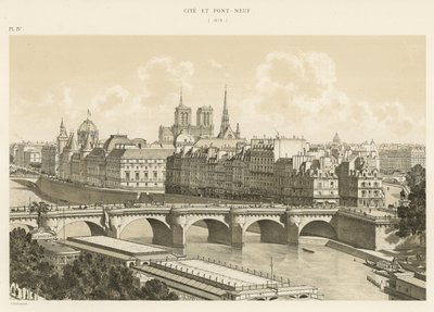 Stad och Pont-Neuf, 1878 av French School
