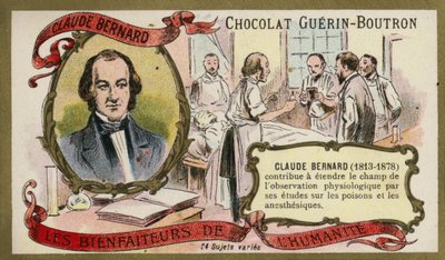 Claude Bernard, fransk fysiolog (chromolitho) av French School