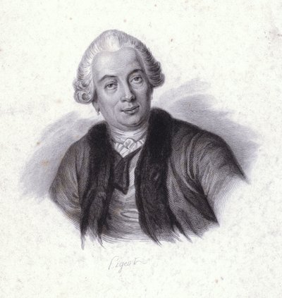 Claude Bourgelat, fransk veterinär (gravyr) av French School