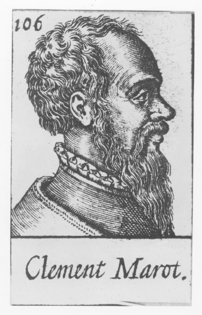 Clement Marot (gravyr) av French School