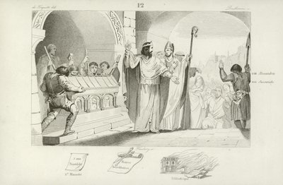 Clovis II, frankisk kung av Neustrien och Bourgogne av French School