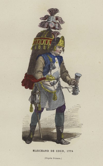 Kokosnötsförsäljare, 1774 av French School