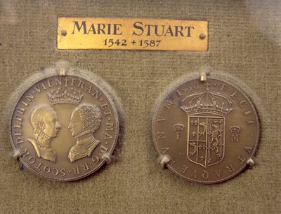 Mynt präglat efter äktenskapet mellan Mary Queen of Scots (1542-87) och Francis II (1544-60) 1588 av French School