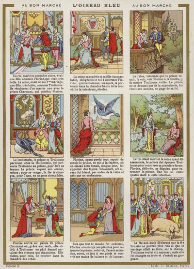 Serieremsa - Blå fågel av French School