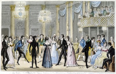 Företagsbal, tidigt 1800-tal av French School