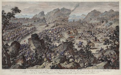 Conquest of Little Buckarie (färggravyr) av French School
