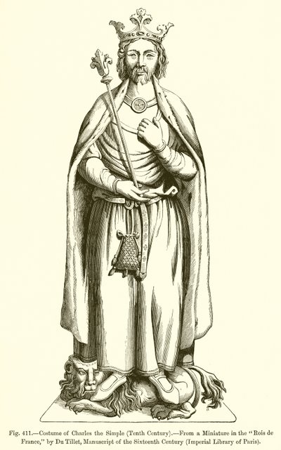 Karl den enkles kostym av French School
