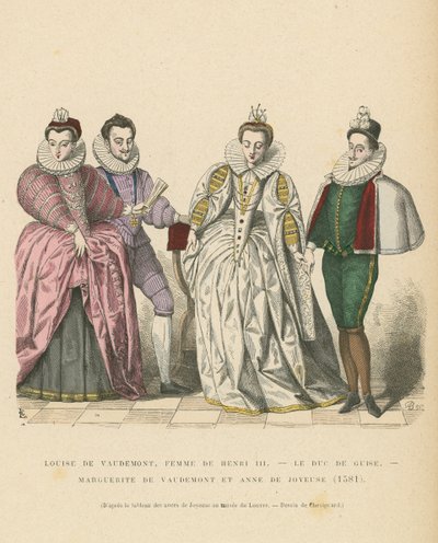 Den franska adelns dräkt, 1581 av French School