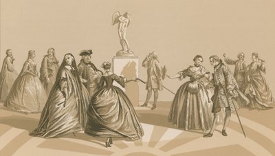 Dräkter, 1720-1740 av French School