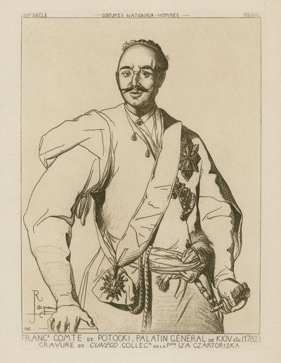 Greve Potocki, palatinsk general i Kiev (1782) av French School