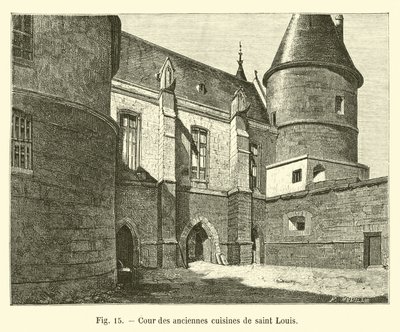 Gården till de gamla köken i Saint Louis av French School