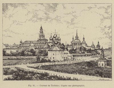 Troitzko kloster (gravyr) av French School