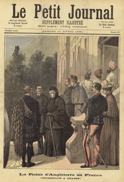 Omslag till Le Petit Journal, 11 april 1891 av French School