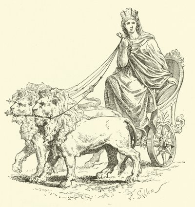 Cybele (gravyr) av French School