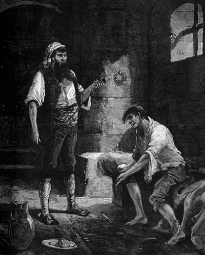 DOLOMIEU (Dieudonne ou Deodat de Gratet de) (1750-1801), fransk geolog och mineralog i ett fängelse i Messina (Messina) på Sicilien. i "Populär historia av vetenskap, uppfinningar och upptäckter från de första århundradena till våra dagar" av Bitard Adolph av French School