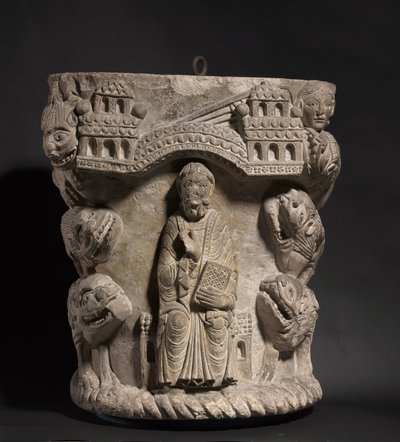 Daniel i Lejonets håla, ca 1125-1150 av French School