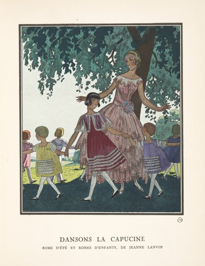 Dansons la Capucine, från en samling av modeplattor av French School