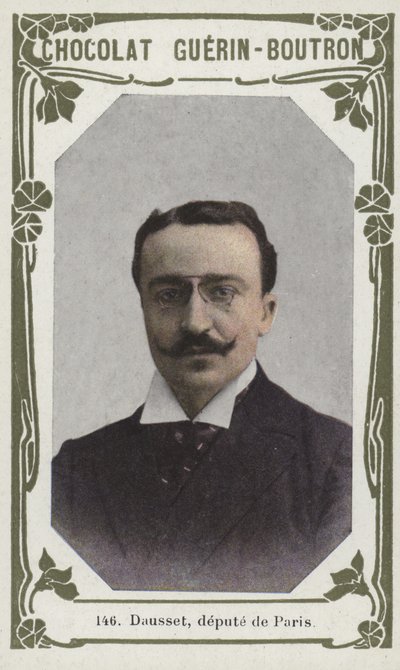 Dausset, deputé de Paris (färgat foto) av French School