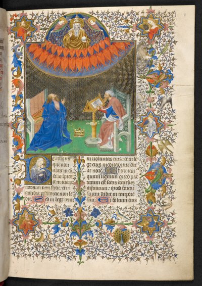 David och Herren, Breviary of John the Fearless, Add. 35311, f.8r av French School