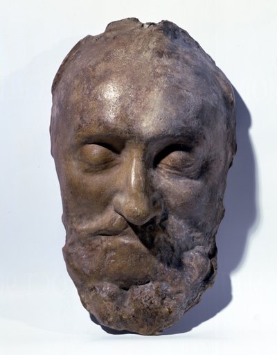 Henri IV:s dödsmask (1553-1610) Frankrikes kung (vax) av French School