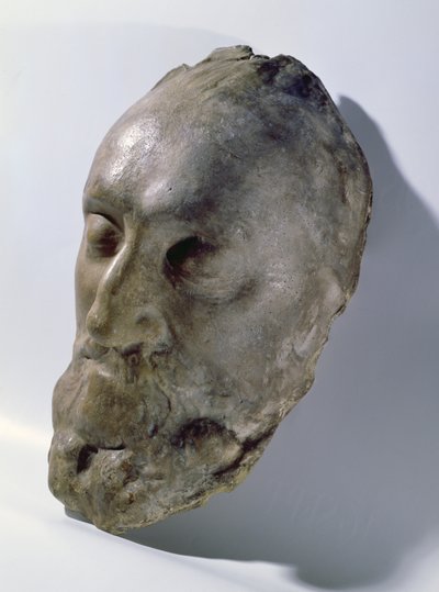 Henri IV:s dödsmask (1553-1610) Frankrikes kung (vax) av French School