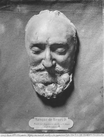 Dödsmask av Henrik IV av Frankrike, 1793 (gips) av French School